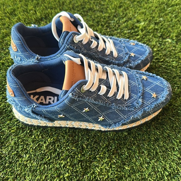 Karl Lagerfeld Meaza Lace up sneaker women’s size 7.5 - Picture 5 of 7